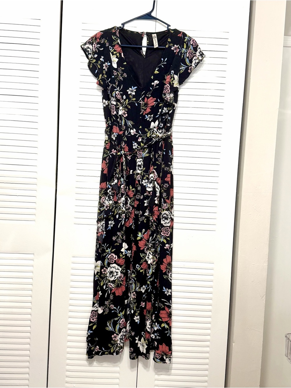 Floral Maxi Dress Whimsigoth Boho Cottagecore Dark Romance Womenβs Size Large